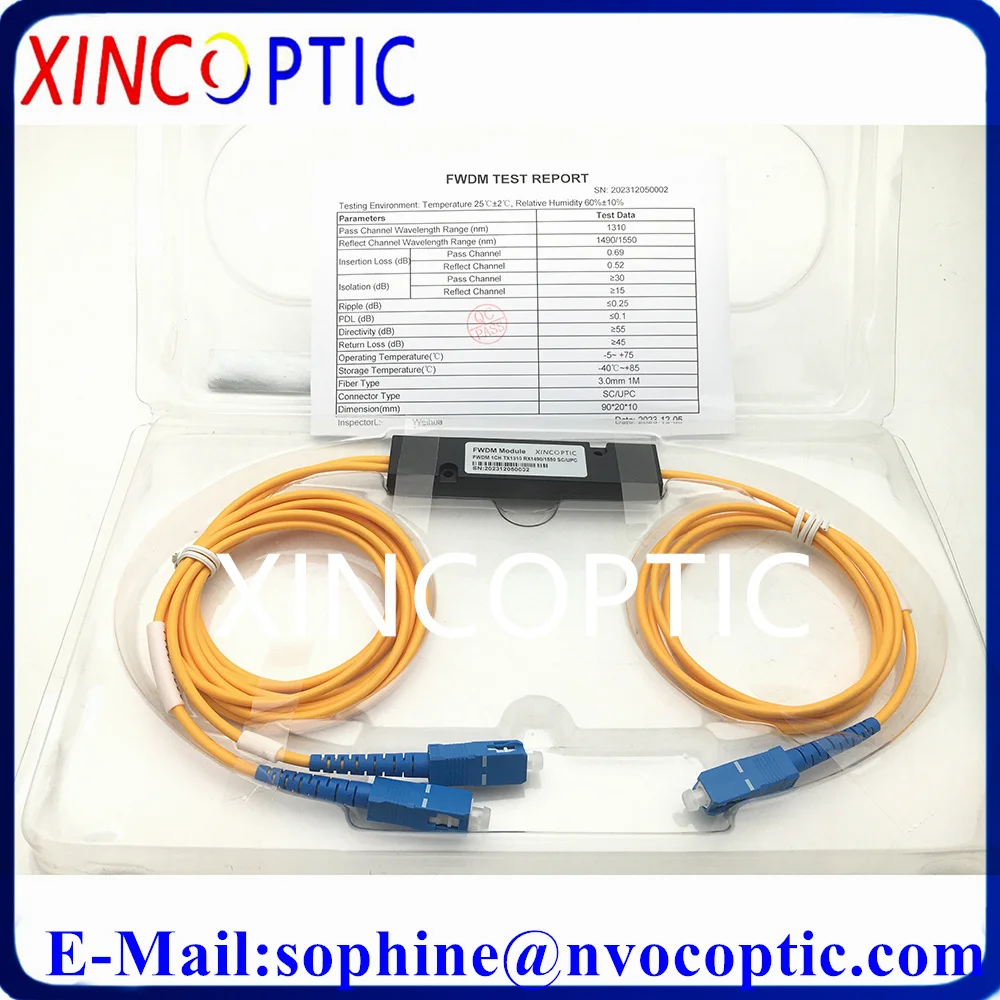 FWDM تصفية ABS صندوق ، Tx1310Rx1550 ، 2.0 3.0 مللي متر ، 1 م مع 1310-LC/UPC ، 1310-LC/UPC ، COM-LC/UPC ، 1.25G/3G BIDI SFP LC وحدة ، 2 قطعة