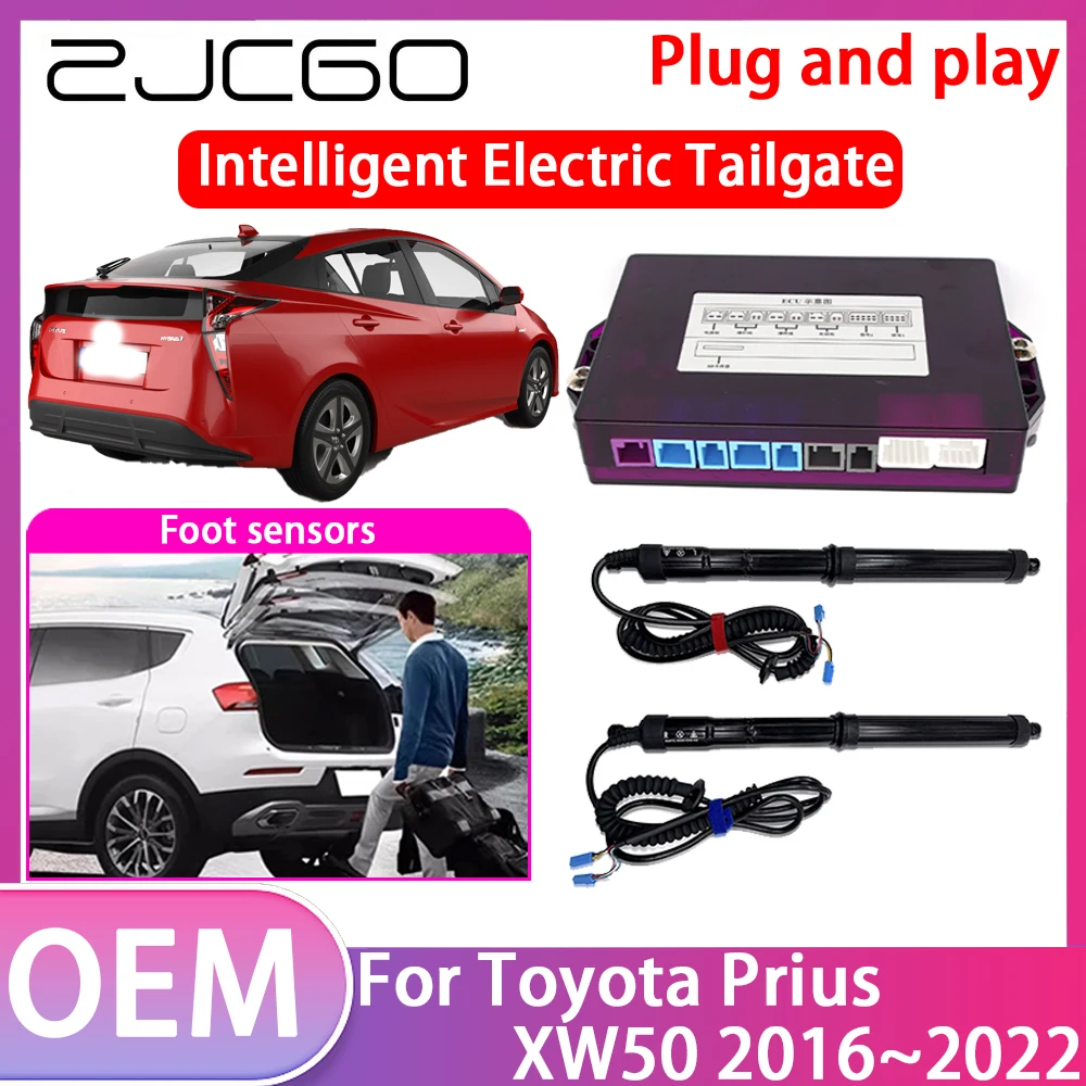 ZJCGO Electric Tailgate Lift Drive Trunk Opening Tail Gate Lift Soft Close Car Door For Toyota Prius XW50 2016~2022