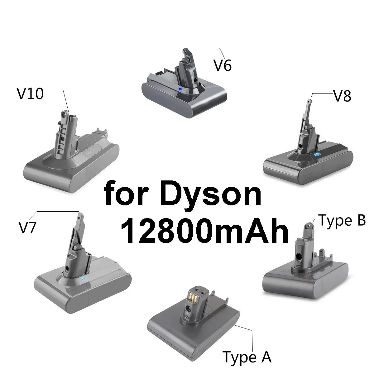 21.6V/25.2V Batterie for Dyson V6 V7 V8 V10 V11 Series SV12 DC62 SV11 SV10 SV15 Li-ion Handheld Vacuum Cleaner Spare Battery