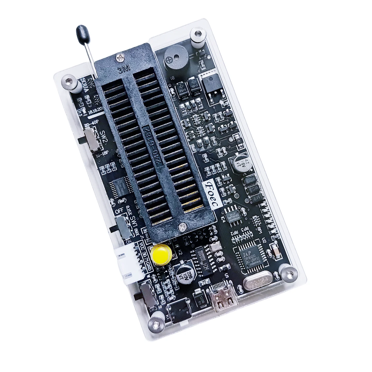 STC Microcontroller Downloader Programmer Eraser Offline USBISP Burner Compatible with All STC Series Models
