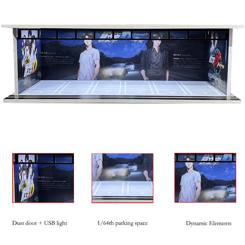 مجموعة ديوراما مرآب ركن السيارة بمقياس 1/64 - نموذج واقعي لعرض السيارة ومجموعة نماذج مصغرة لمرآب السيارة ديوراما