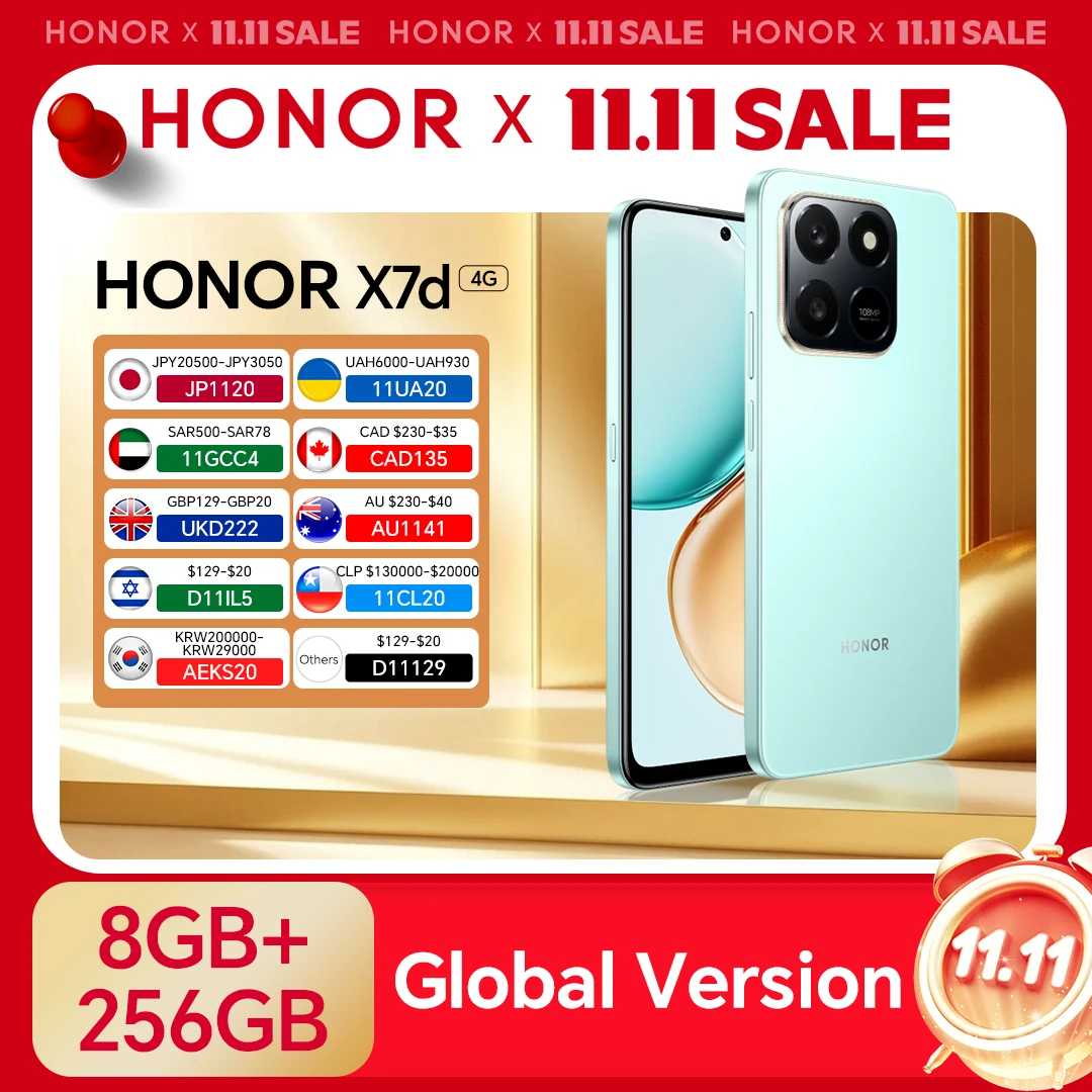 النسخة العالمية الأصلية HONOR X7d Snapdragon 685 6.77 بوصة 120 هرتز TFTLCD شاشة 108 متر الكاميرا الرئيسية 6500 مللي أمبير 35 واط شحن فائق #1
