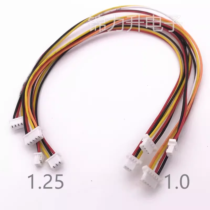 

5 шт. SH 1,0 мм до JST, шаг 1,25 мм, электронный провод, соединительный жгут проводов 2P 3P 4P 5P 6Pin, длина 200 мм