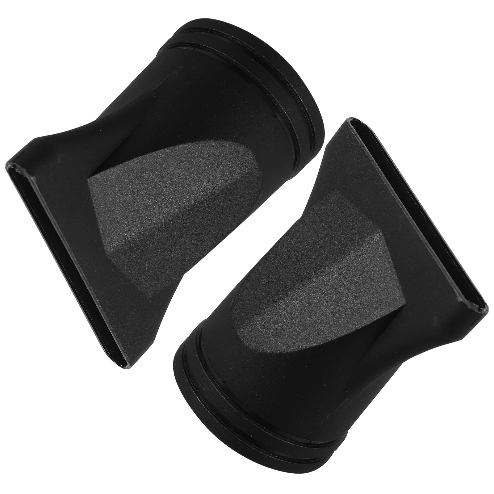 2 قطعة مجفف الشعر الأسود المكثف فوهة مرفق صالون تصفيف مجفف للنفخ نصائح مجعد تصفيف الشعر اكسسوارات يناسب القطر