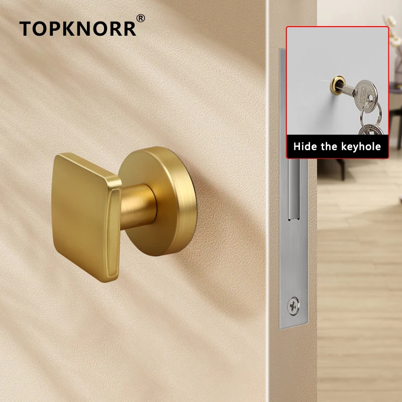 Invisible Door Lock Single Side Dark Door Lock Hidden Special Door Secret Room Lock With Miniature Small Keyhole Channel Lock