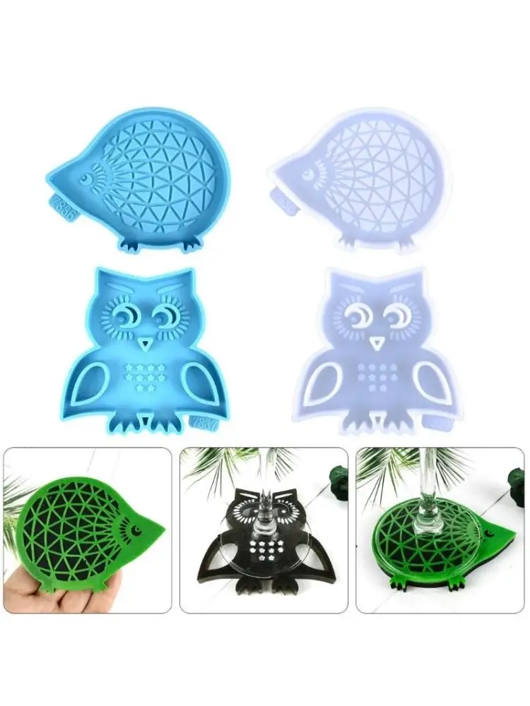 

Stylish Lovely Hedgehog/Owl Mould in Sturdy Silicone Materials Portable for Household and Office Supplies Use