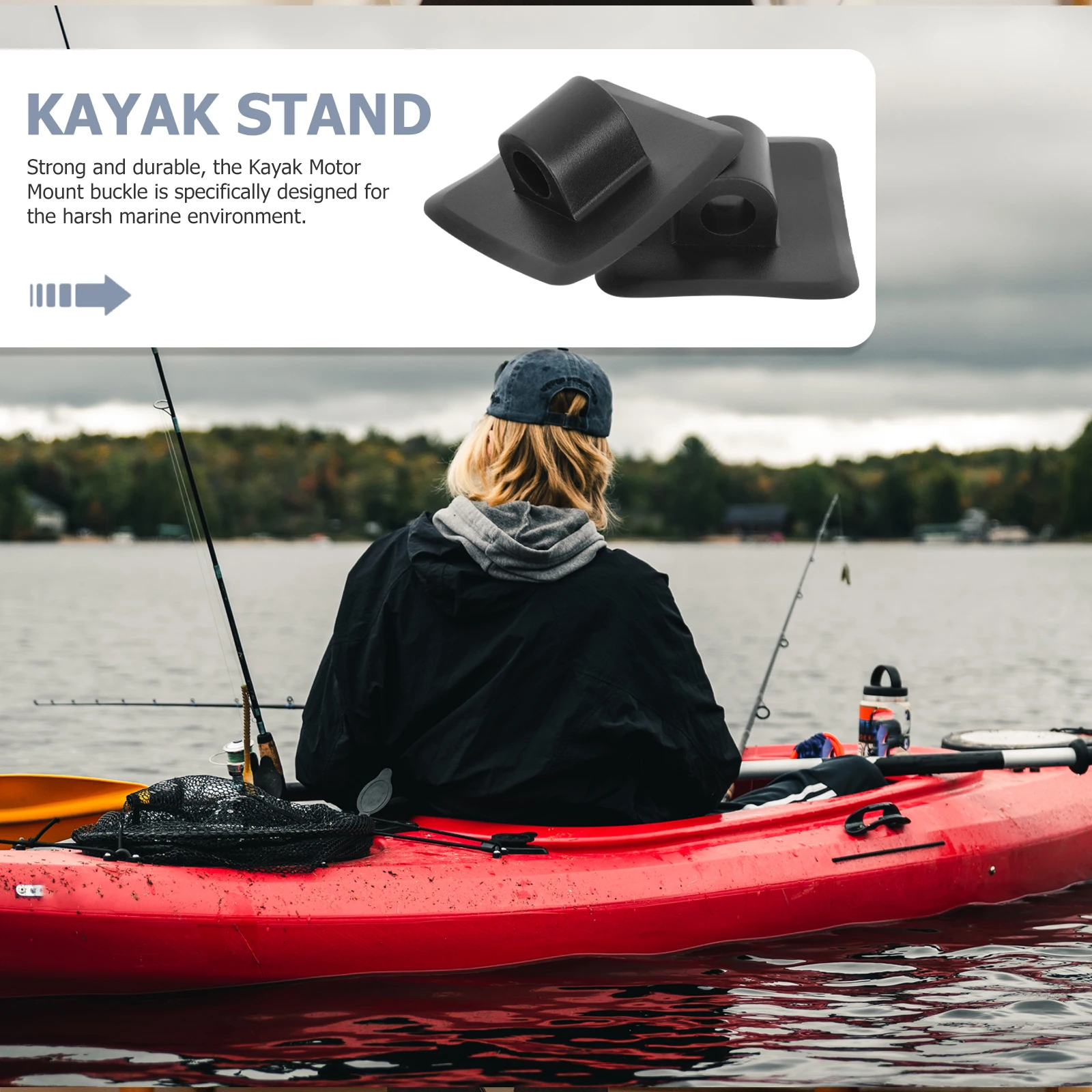 

2pcs Kayak Motor Mount Bracket Durable Engine Support Holder For Boat Canoe Raft Inflatable Dinghy Accessory Motor Fixed Buckle