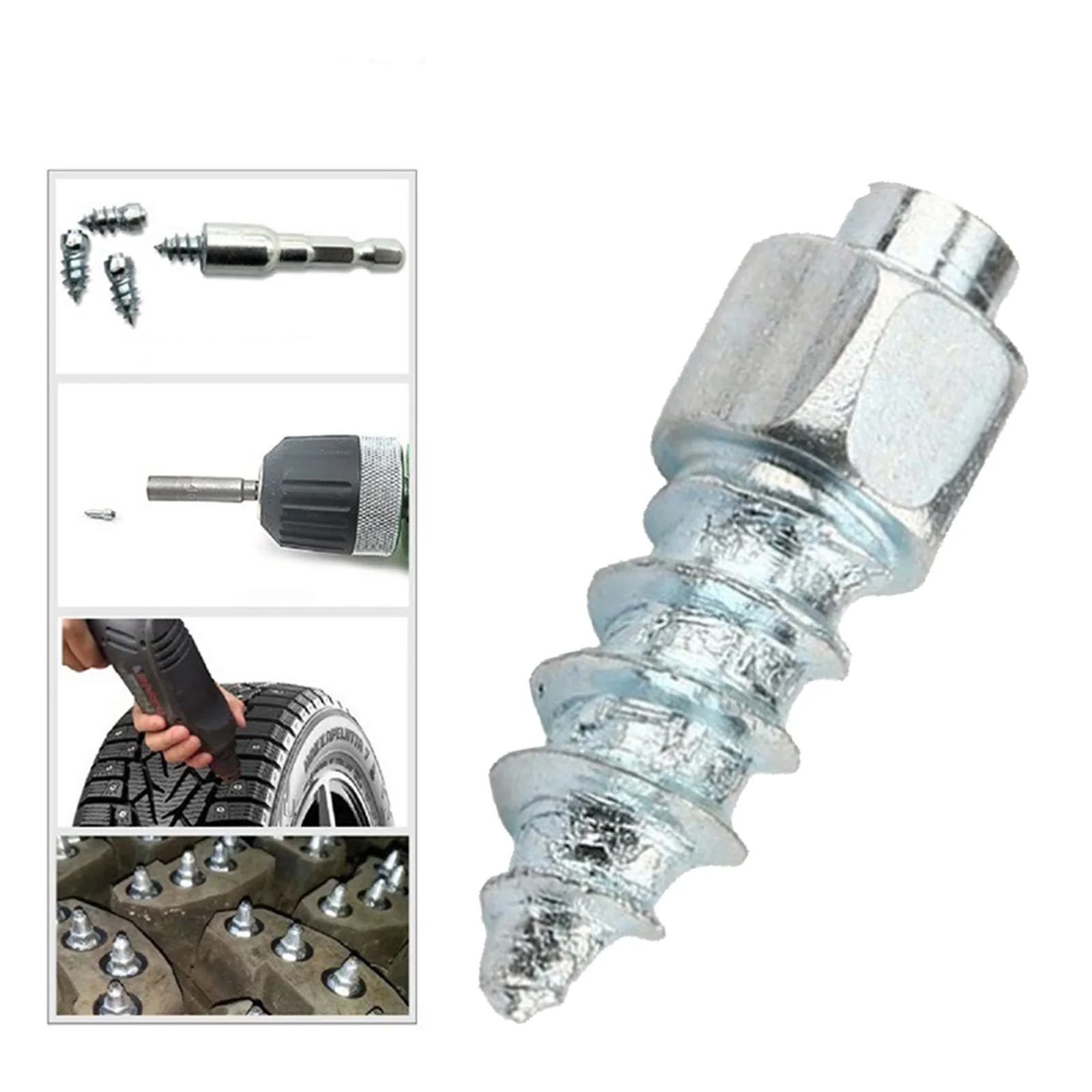 9mm 12mm rutsch feste Auto Schnees ch raube Reifen bolzen Anti-Rutsch-Spikes Rad Reifen Anti-Eis für Auto Motorrad Fahrrad ATV 500pcs – Detail 6