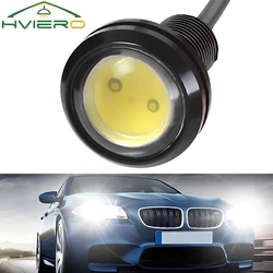 1X blanco rojo azul 18mm 23mm 12V luz de ojo de águila bombillas de respaldo de circulación diurna coche Auto Motor Led señal de giro lámpara de día impermeable