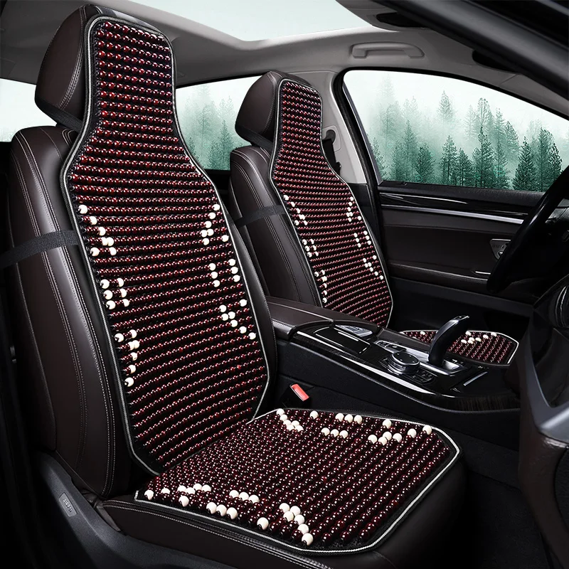 

Summer Cool 1PCS Car Seat Cover Natural Maple Wood Bead Car Seat Cushion Massage Breathable Environmental Waterproof Seat Mat