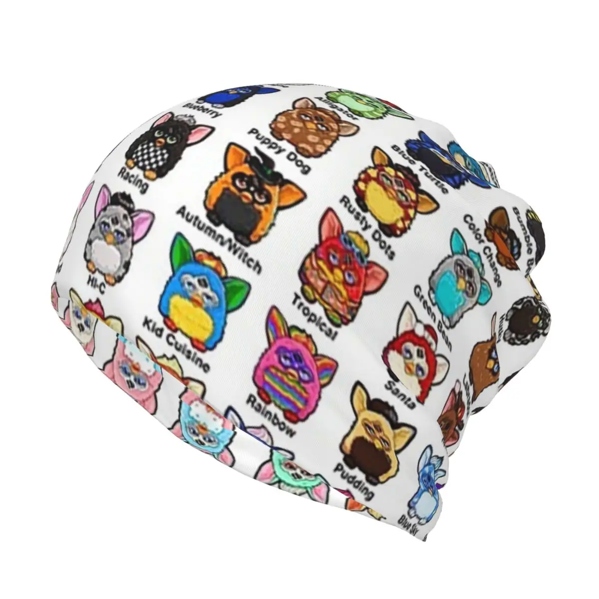 Furby Collection Bandana Neck Cover Wrap Scarf Warm Headband Beanies Hat for Men Women Adult All Season