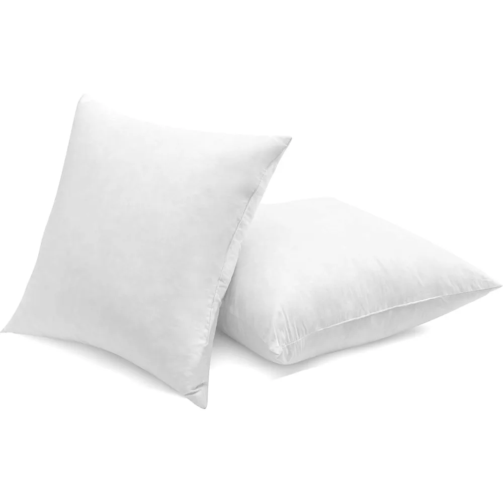 حشوات وسادة فاخرة مقاس 22 × 22 بوصة مع غطاء مزدوج الطبقات مقاوم للأسفل وغطاء فائق النعومة #3