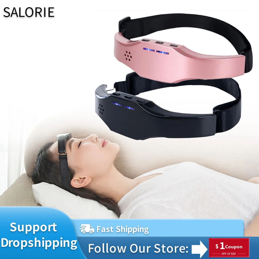 Electric Headache and Migraine Relief Head Massager Migraine Insomnia Release USB Rechargeable Therapy Machine Relax Health Care