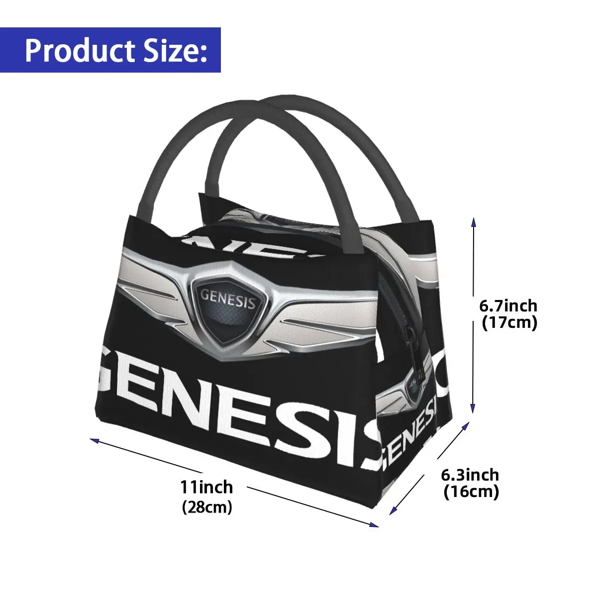 Genesis Logo Portable insulation bag for Cooler Food Office Pinic Container