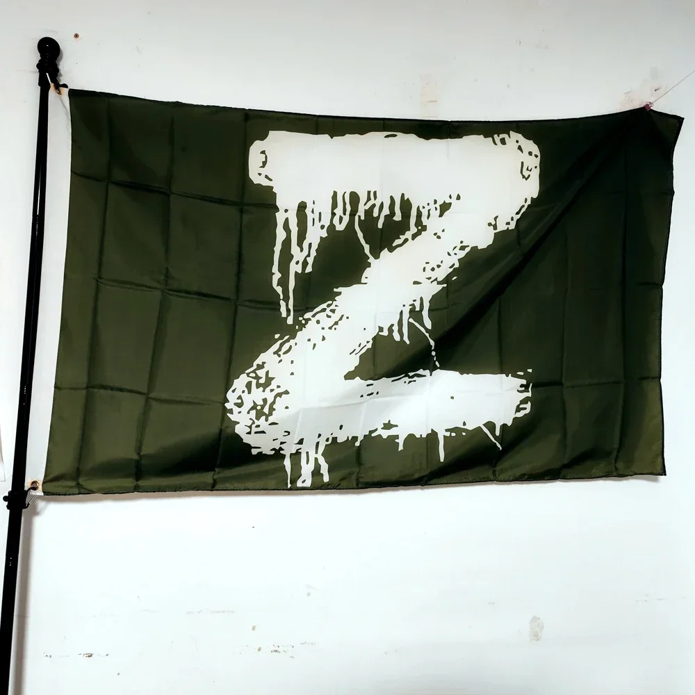 Military Z Flag Olive Green Polyester 90x150cm Outdoor Hanging Decoration Double Stitched Tactical Banner