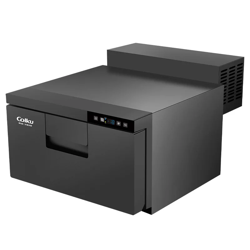 

Gegu drawer type car refrigerator compressor refrigeration 12/24V Shandeka liberation RV modified refrigerator 21 liters