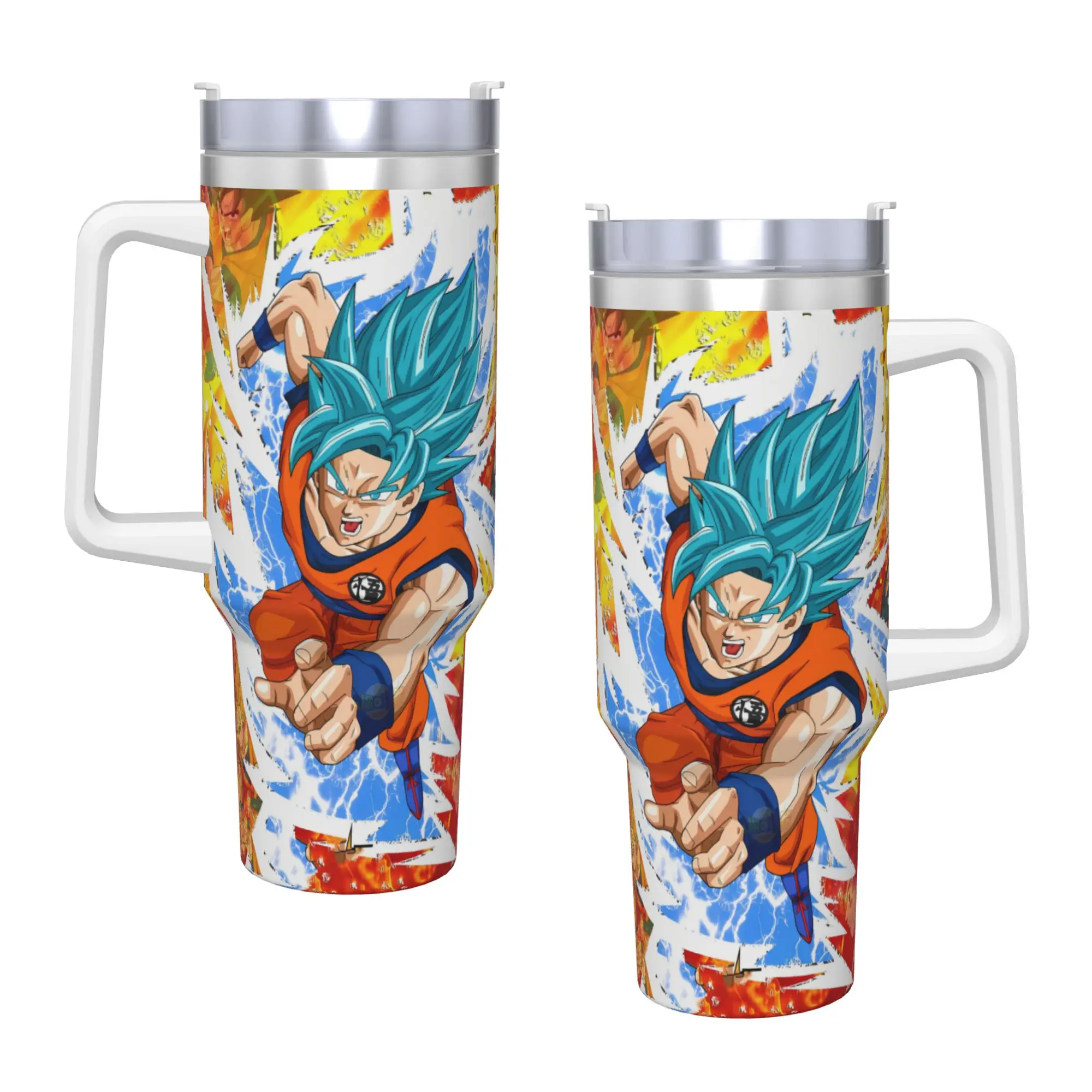 D-Dragons Ball Anime Stainless Steel Tumbler Travelist Mugs Cup Large Capacity Thermal Mug Portable Hot Drinks Milk Water Bottle