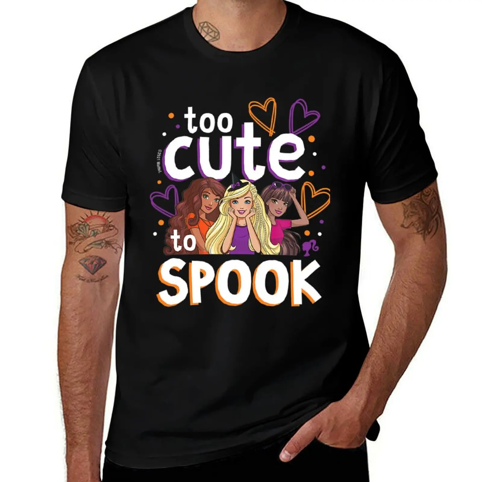 Barbie - Halloween - Too Cute To Spook New T-Shirt vintage anime shirt anime tshirt mens t shirts top quality