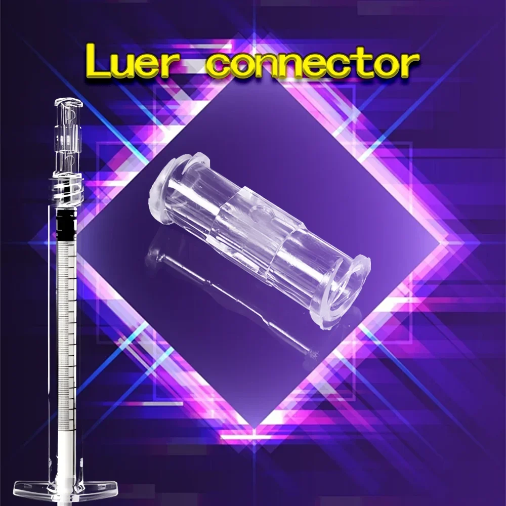 Syringe Thread Conversion Adhesive  Luer Syringe Connector Transparent For Pneumatic Parts Leak Proof