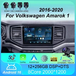 Android 16 Car Stereo Radio For Volkswagen Amarok 1 2016 - 2020 Navigation GPS Wireless Carplay Auto Multimedia 4G Wifi NO 2DIN