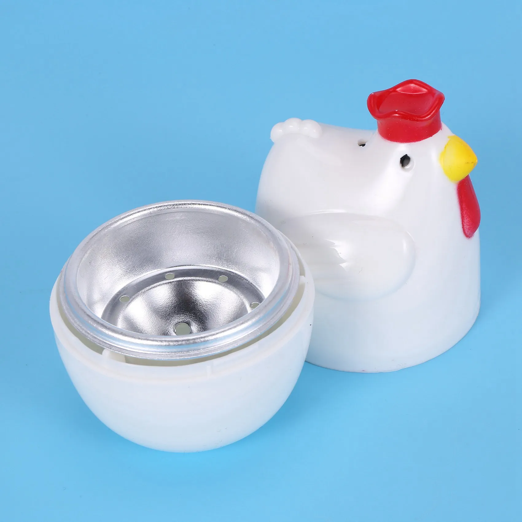 AB13-3X Chick-Shaped 1 Boiled Egg Steamer Steamer Pestle Microwave Egg Cooker Cooking Tools Kitchen Gadgets Accessories Tools