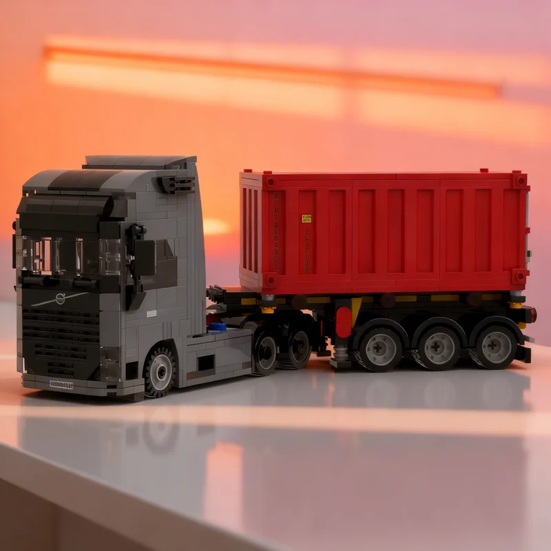 

678pcs MOC Volvoeed FH16 6x4 Container Semitrailer City Cargo Model Building Blocks Toy Gift Creative Display Collectible Desk