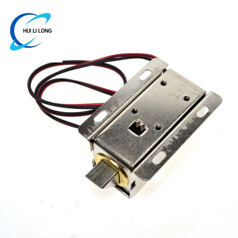 WAVGAT DC 12V قفل الملف اللولبي الكهربائي مجموعة اللسان لأعلى لدرج خزانة الباب #2