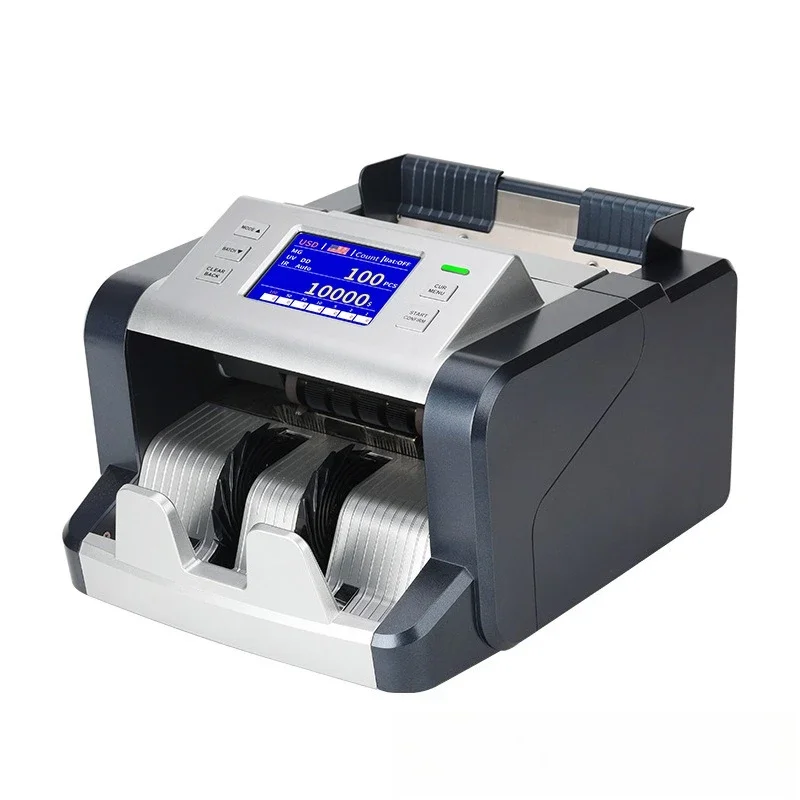 Coin Smart Banknote Counter Small Portable, Rechargeable Banknote Detector, Mixing Point Total Amount