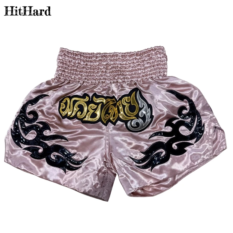 Muay Thai Kampf Kickboxen Shorts Fitness Männer Frauen Kinder Boxen Shorts Stickerei Thailand Gym Training BJJ MMA Jujitsu Hosen