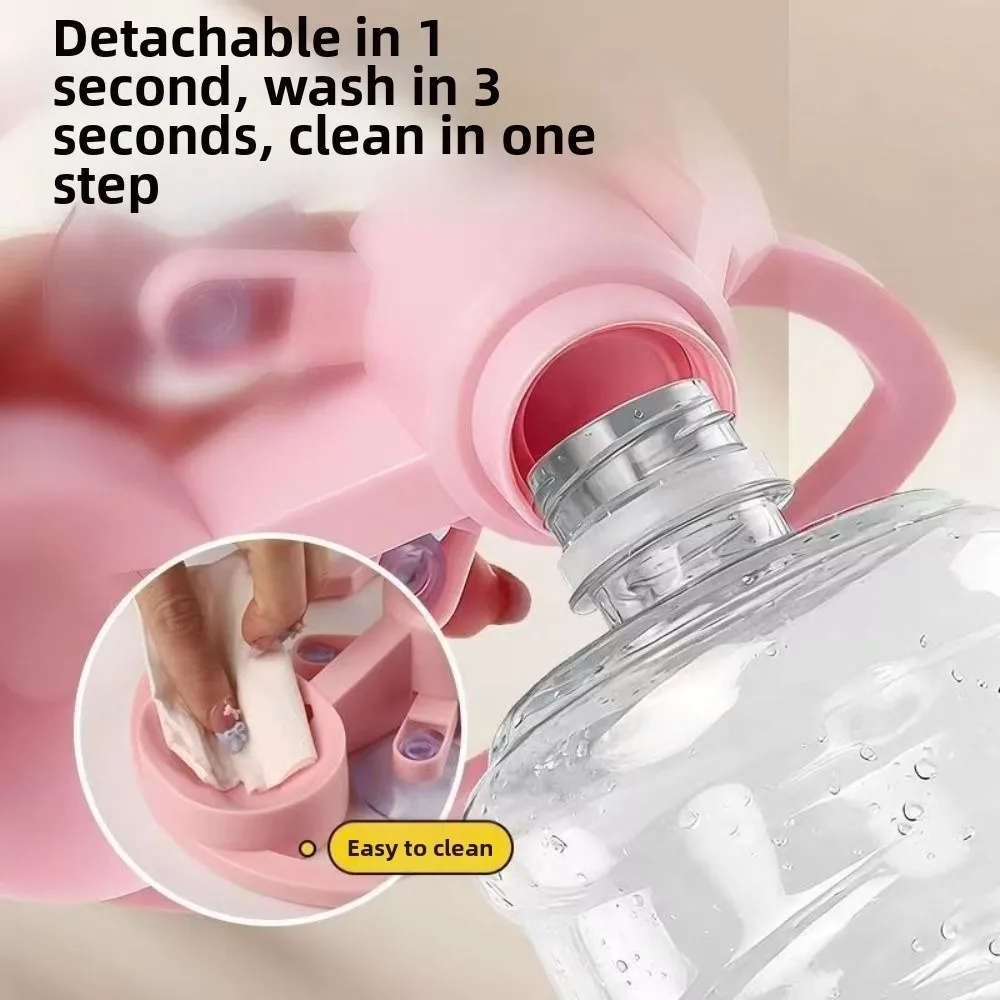 2-in-1 Design Pet Water Dispenser Splash-proof Anti Overturning Cat Drinking Machine Suction Cup Base Automatic Water Renewal