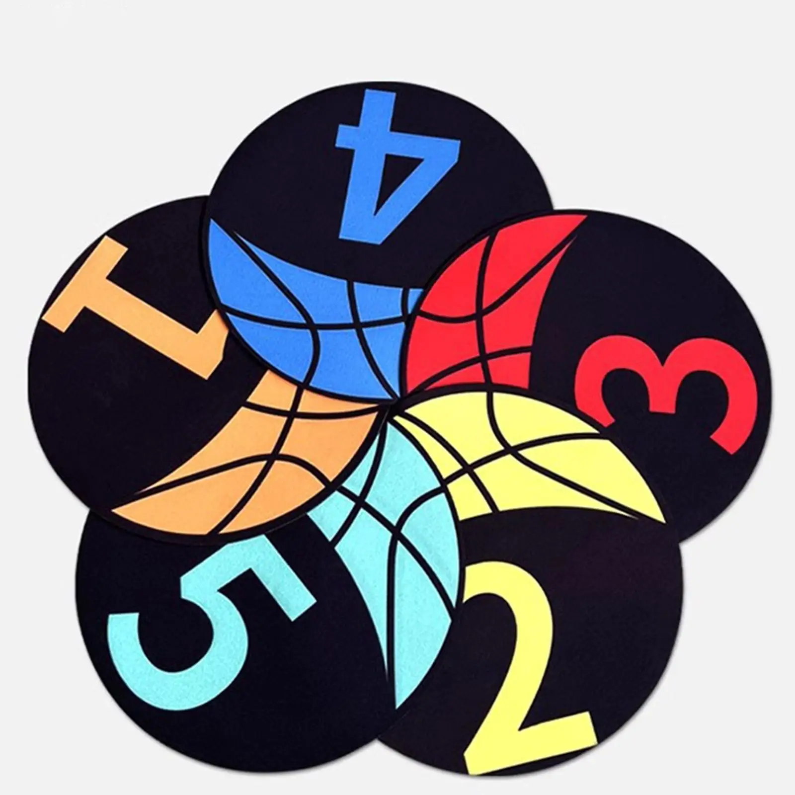 10 pennarelli per allenamento sportivo, macchie per pavimenti, tappetino per allenamento delle abilità