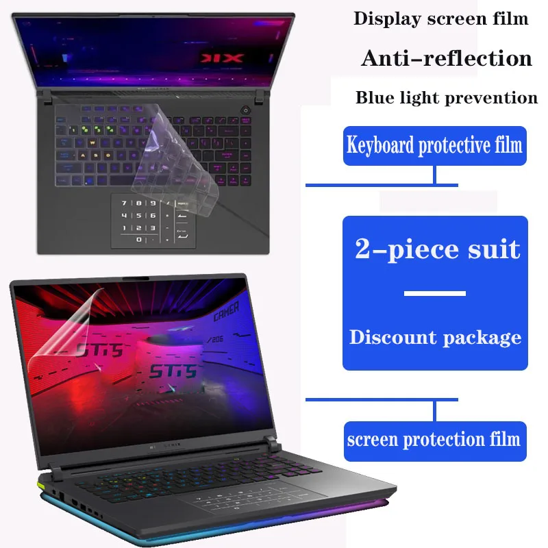 for 16inch ROG Strix G16 G615L G635L Keyboard film notebook HD screen film privacy protection anti-peep film Tempered