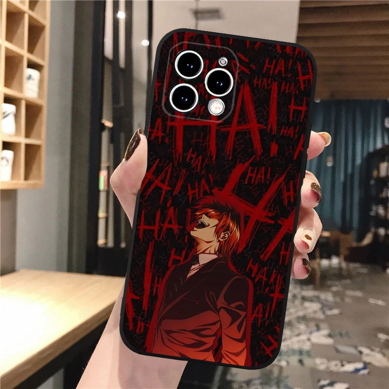 เคสโทรศัพท์ลายอนิเมะเดธโน้ต สำหรับ iPhone 17 Pro Max, Air 16, 15, 14, 13 Pro Max, 15, 16 Pro, 15 Plus
