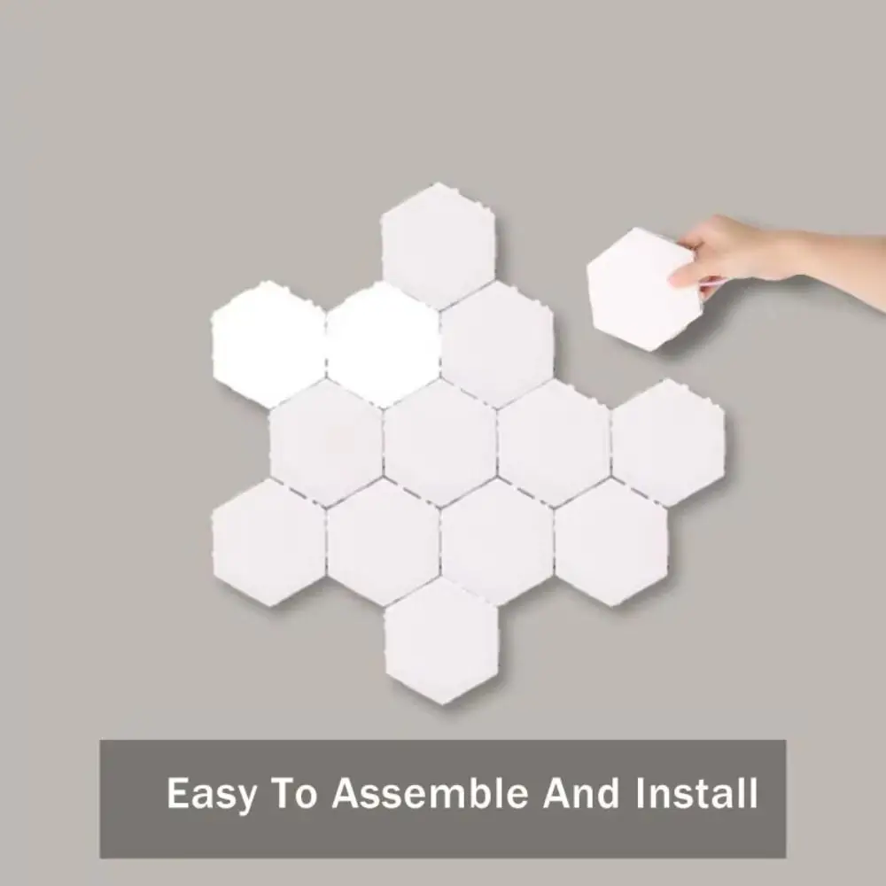 

Creative Honeycomb Touch Wall Lamp Magnetic LED Honeycomb Lights Splicing Hexagonal Night Lights Modular Assembly