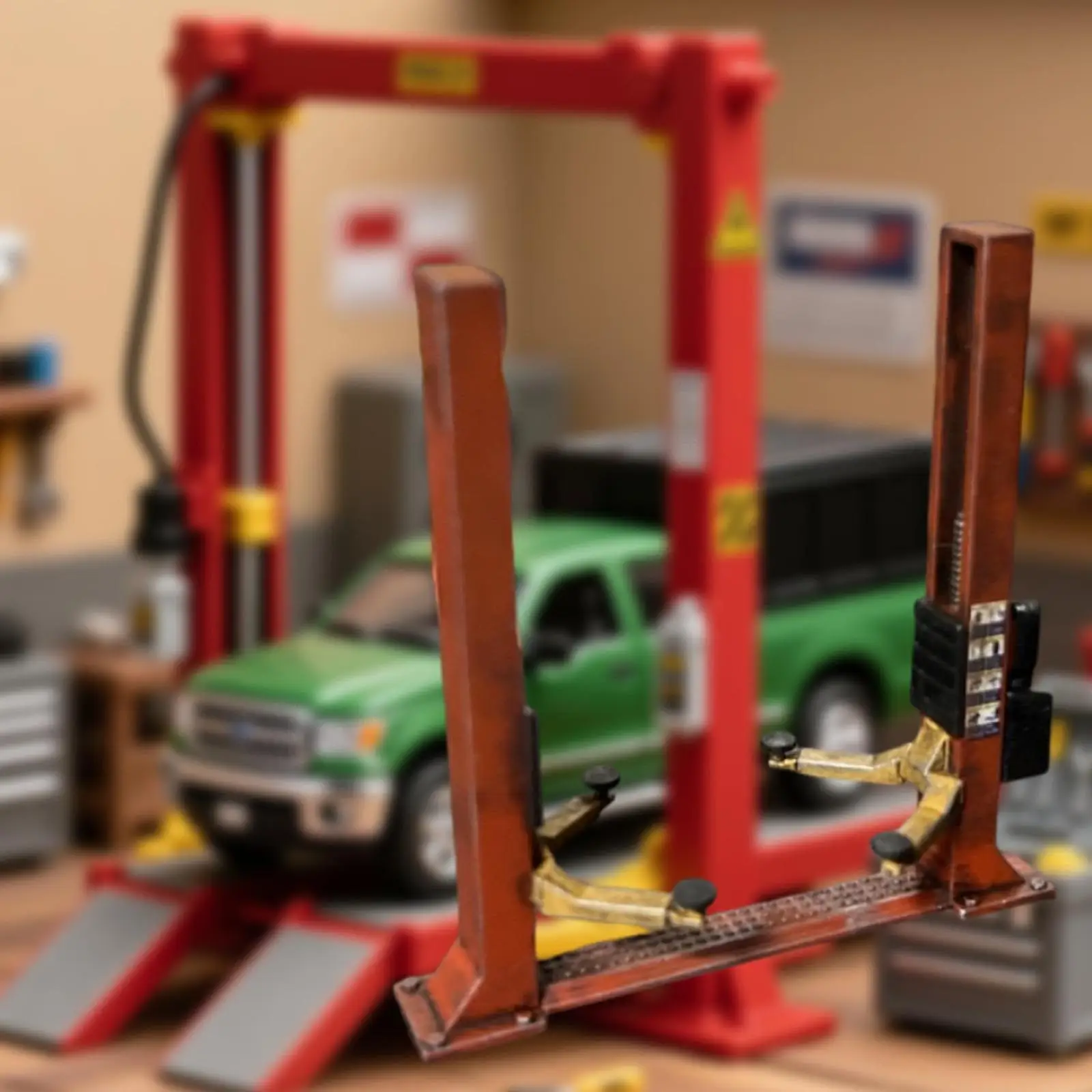 

1 64 Scale Miniature Car Lift Garage Scene Decor Auto Repair Shop Equipment for Cars Miniatures Collection