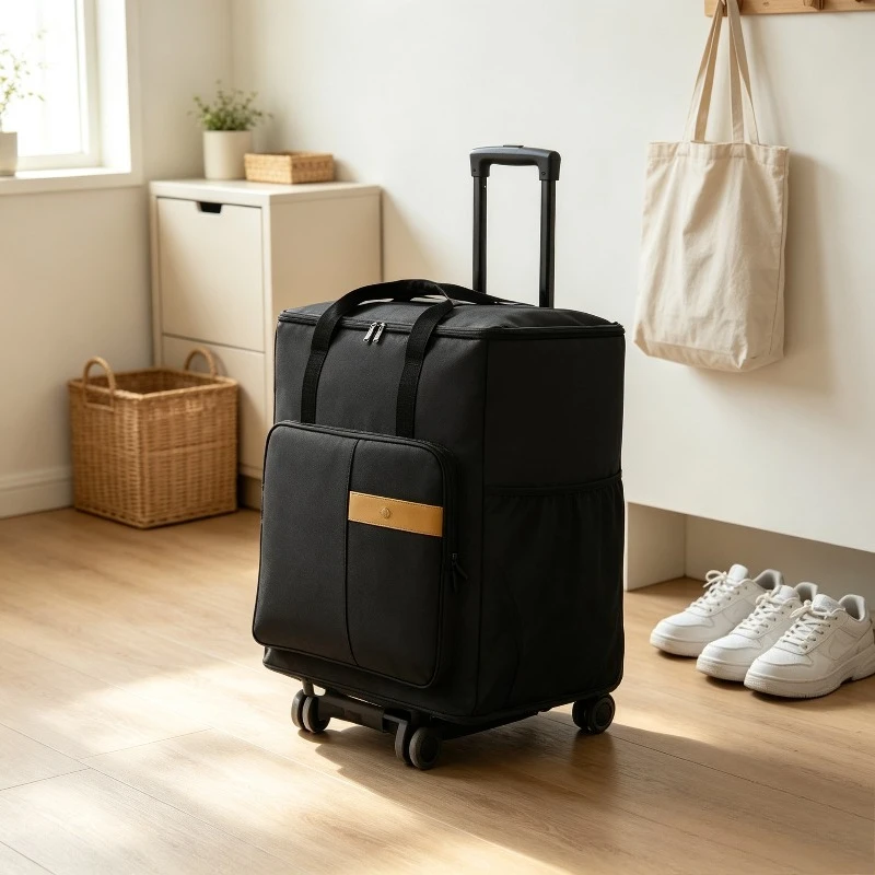 Wide-body Computer Host Rolling Case, Desktop PC Travel Suitcase for 24-27