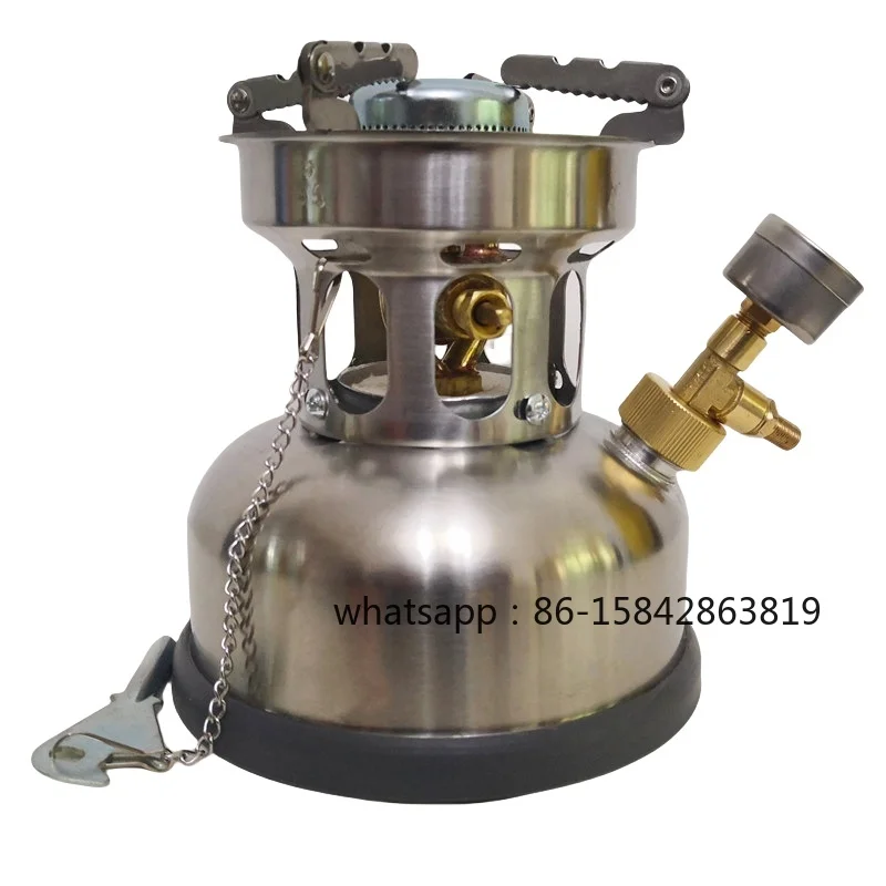 Lynx Cabin K58 Outdoor Paraffin Stove Burner  and Pressure Gauge Adapter
