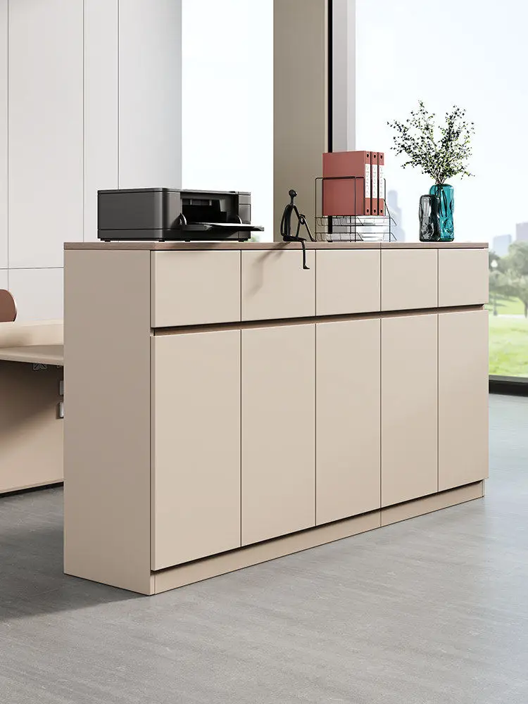yjq office tea cabinet desk storage storage file cabinet printer placement partition low cabinet