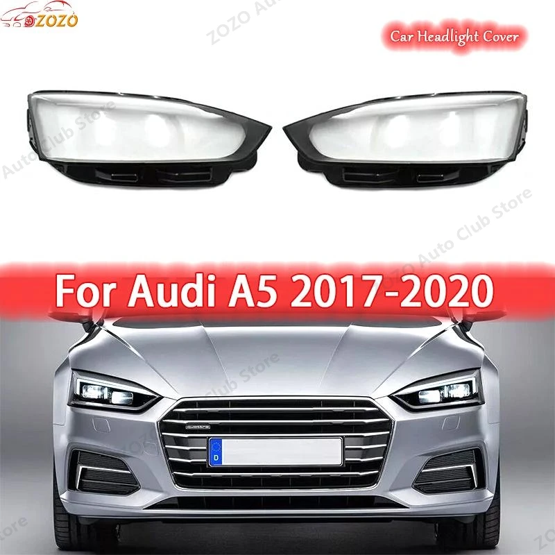 

For Audi A5 2017 2018 2019 2020 Headlight lamp cover Models Headlamp Shade Head Lamp headlight lampcover car accessories