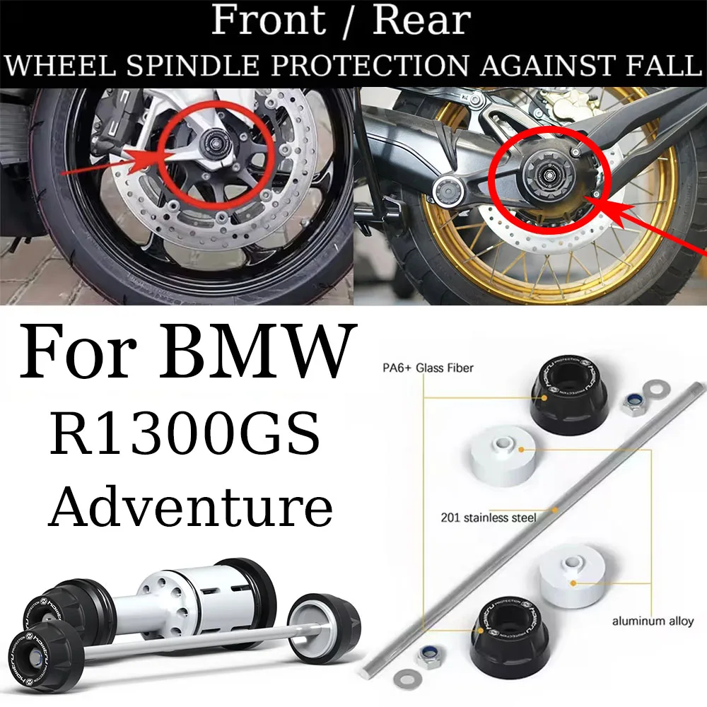 For BMW R1300GS R1300GS Adventure Motorcycle Front Rear wheel Protection Spindle Crash Protect Wheel Hub Anti-Collision