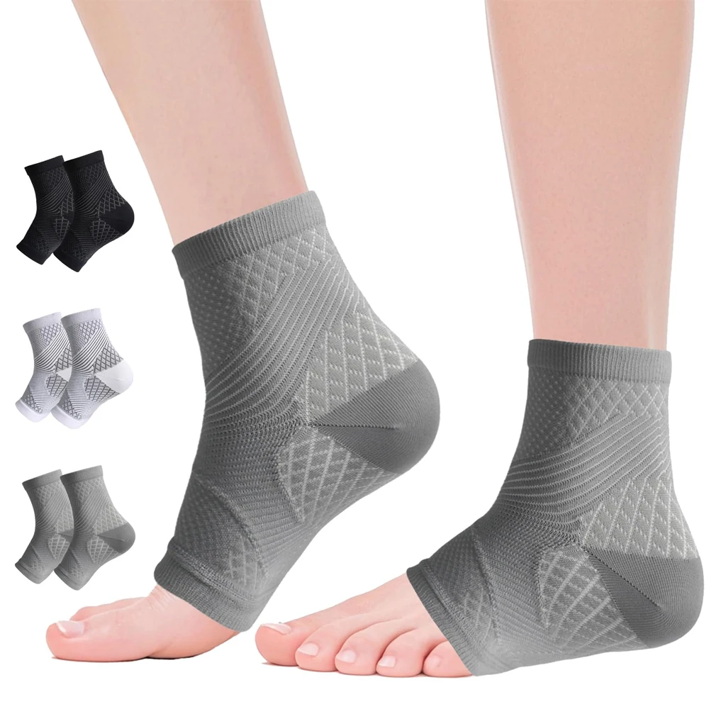 1 Paar Neuropathie-Socken, Plantarfasziitis-Kompressionssocken, Knöchel-Kompressionsmanschette mit Fuß-, Knöchel- und Fußgewölbestütze für Plantarfasziitis
