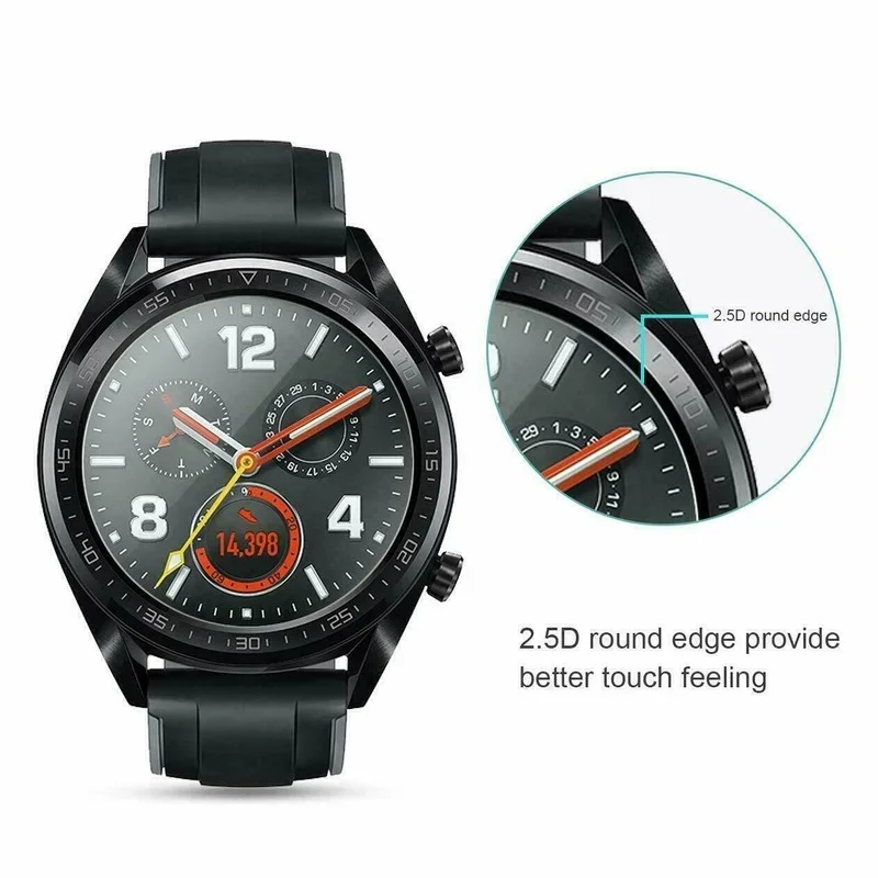 Tempered Glass Screen Protector Anti Scratch 9H Smartwatch Protective Glass for Huawei Watch GT 2 Pro/GT 2/GT Screen Protector