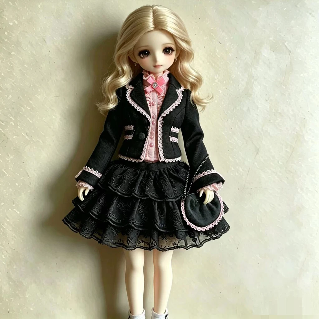 

[wamami] 386# Black Noble Suit/Dress For 1/4 MSD 1/3 SD DZ AOD Doll Dollfie