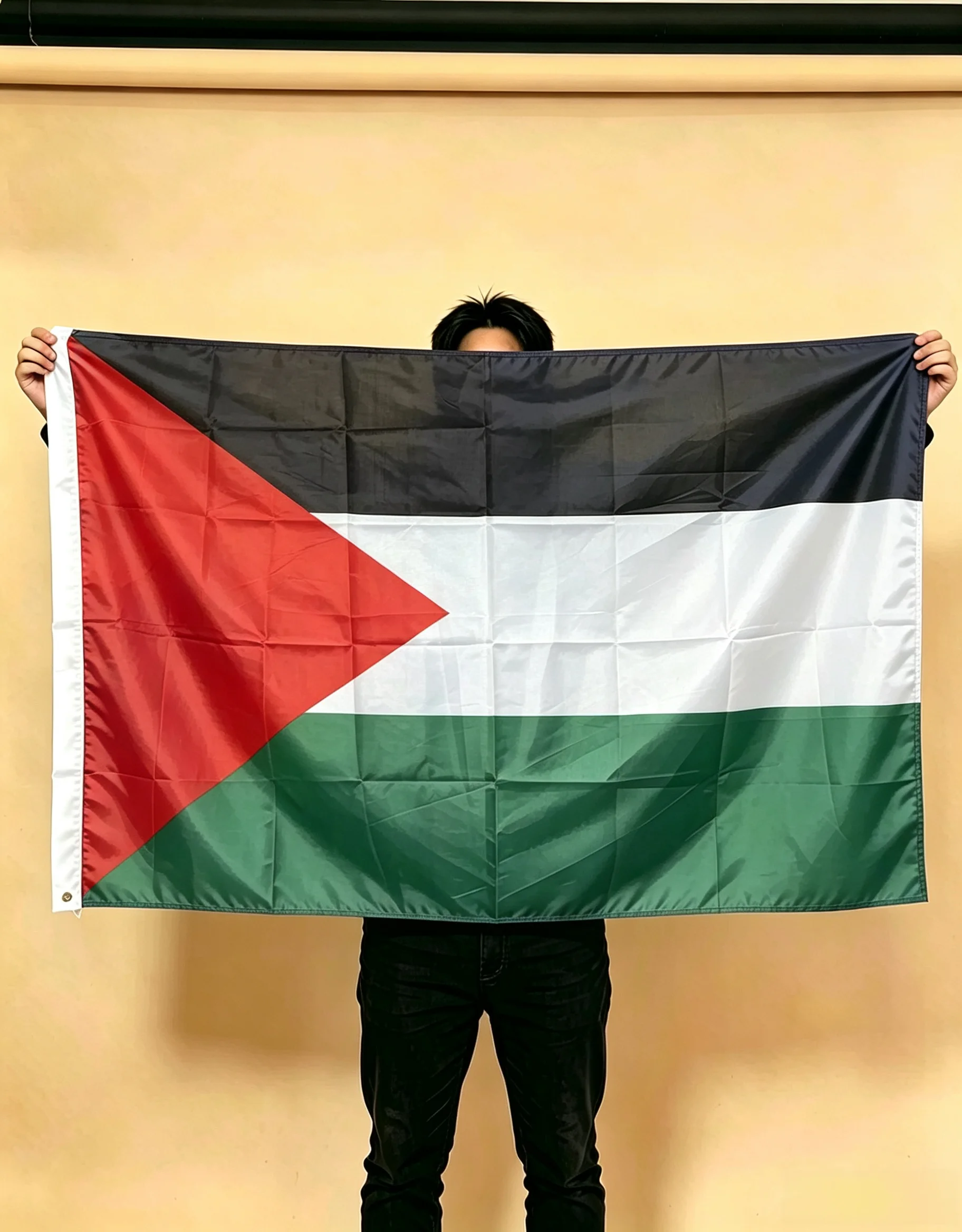 Palestine Hanging Flag 90×150cm Polyester Banner Weather Resistant For Sports Match Festival Home Outdoor Wall Decor