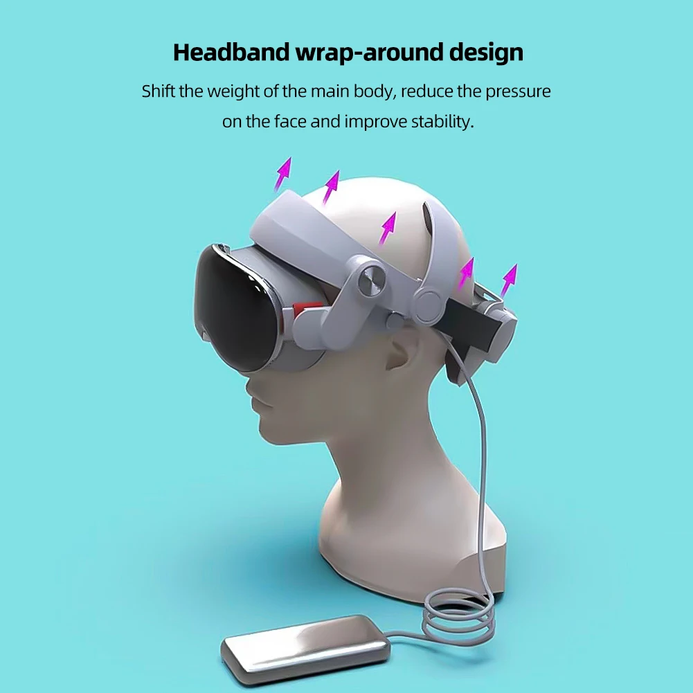 حزام رأس قابل للتعديل لرؤية أبل برو ، استبدال عقال مريح ، ملحق تخفيف التوتر