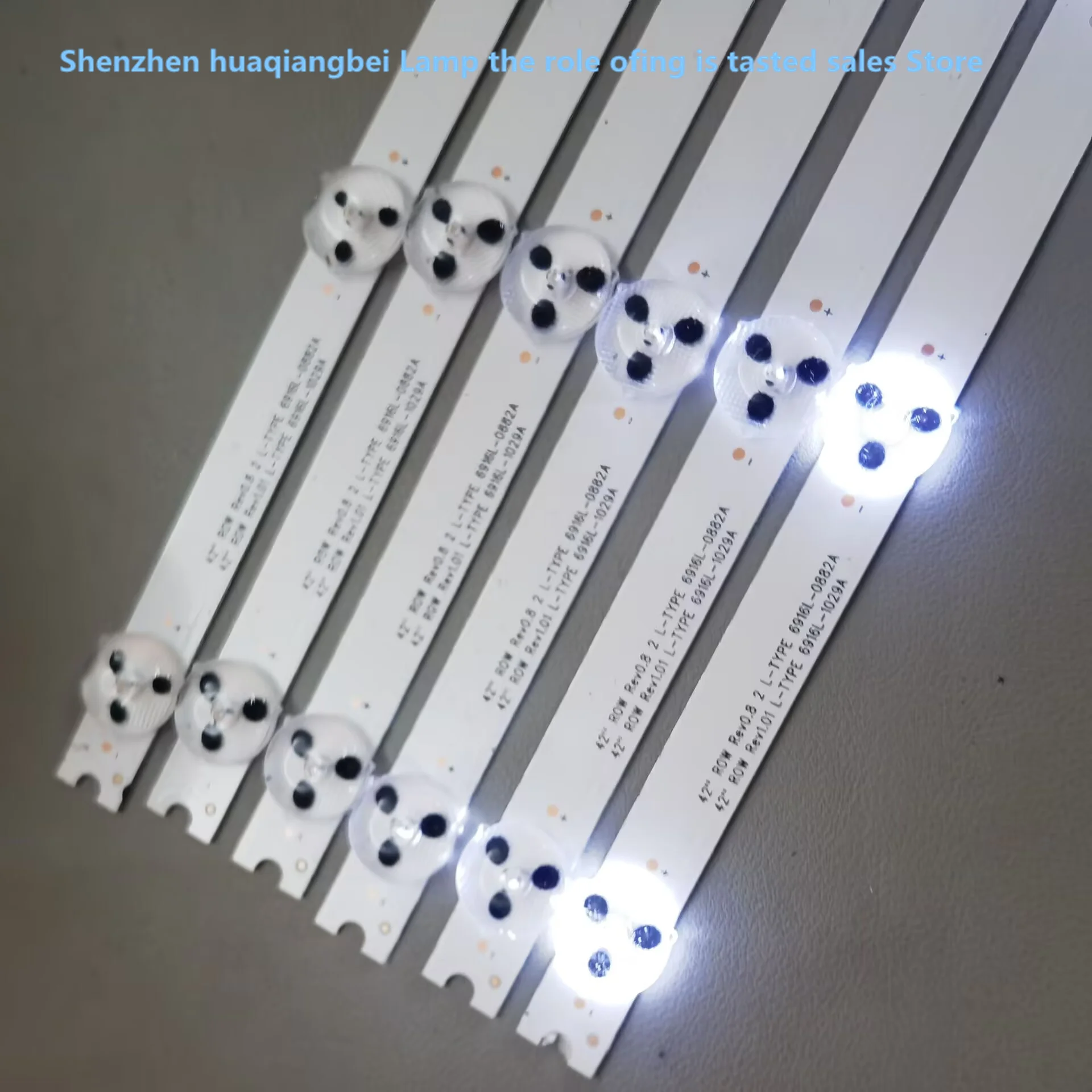 874mm LED Backlight Lamp strip 12leds For LG NEW L42F1300-3D 6916L-0882A 6916L-0913A LC420DUN SE 42 inch LCD Monitor   100%NEW