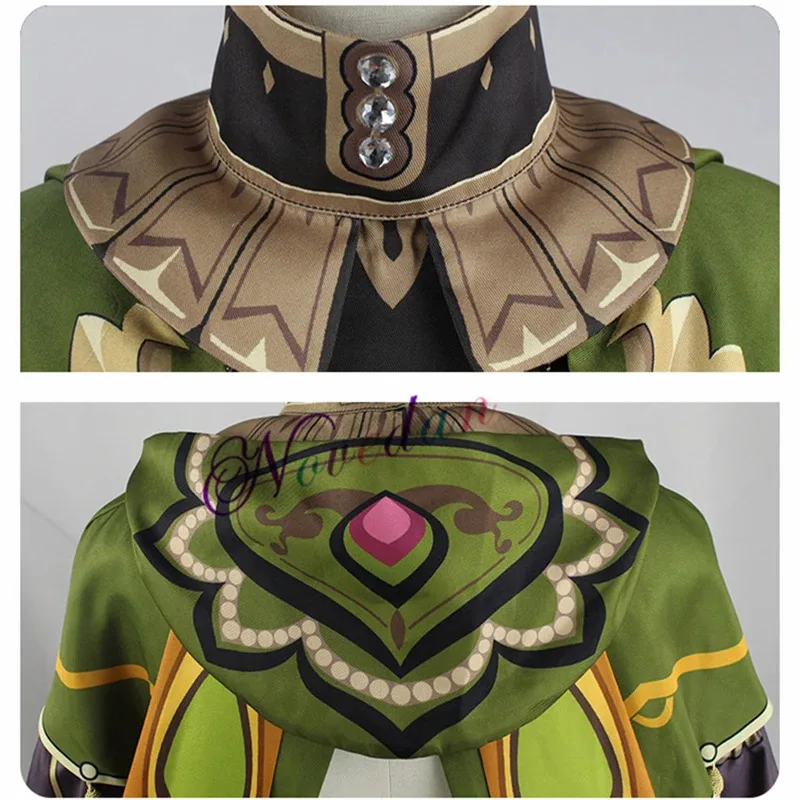 

COSAC@Game Collei Sumeru Dendro Avidya Forest Ranger Стажер Косплей Костюм Аниме Collei Платье Горничной Парик Обувь СерьгиCOSda@