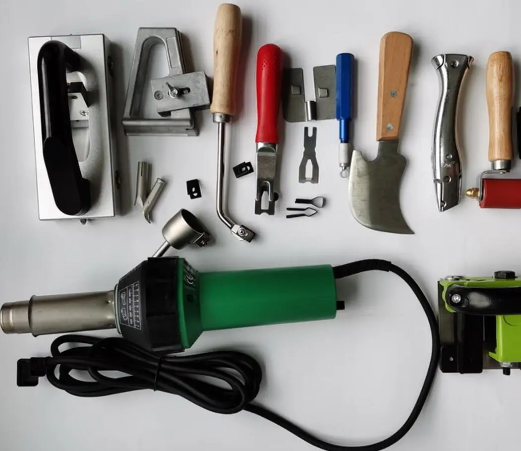 Plastic Vinyl Flooring Hot Air Welding Kits With Electric Groover,Heat  ,Carpet Trimming Skiving Knife Moon Knife-in Stock