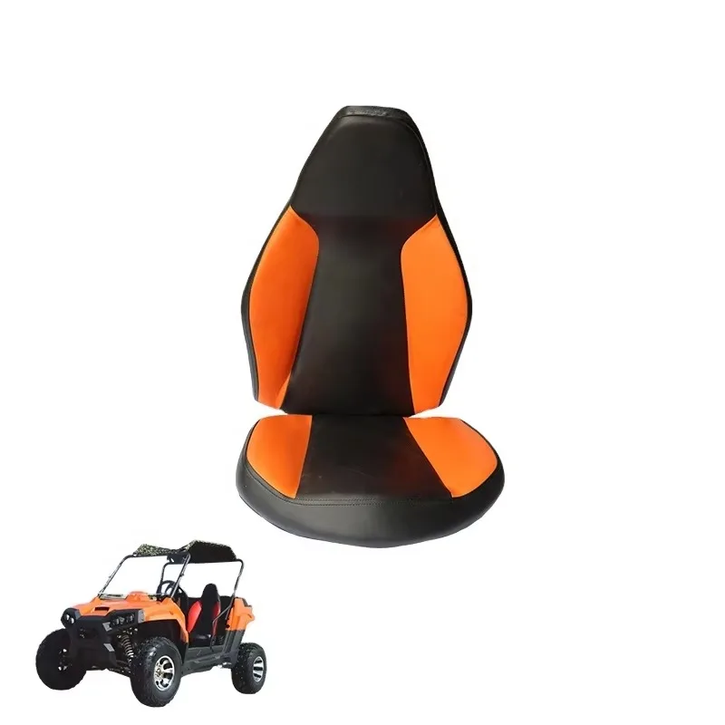 Premium Leather Cushioned Seat With Backrest Spare Parts Fit Dirt Bike ATV UTV Quad Bike Off Road Go Kart Vehicle Accessories