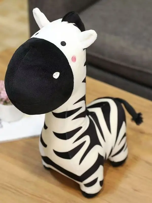 

Adorable S Zebra Doll Plu Toy for Girls Cute Stuffed Animal Pillow Toy Real Sp Design Children's Plaything